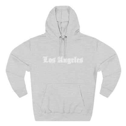 Los Angeles Three-Panel Fleece Hoodie, Cozy Sweatshirt, Streetwear Apparel, Gift for Her/Him, Casual Style, Travel Hoodie