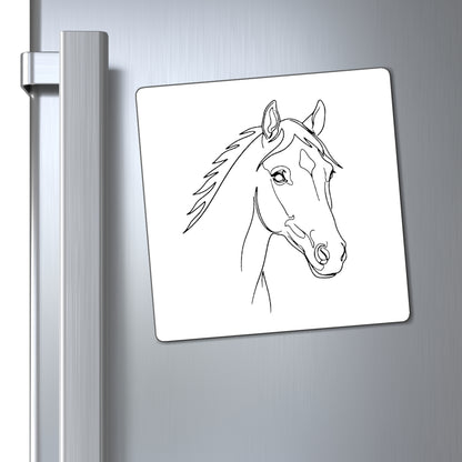Horse Portrait Sketch - Magnet