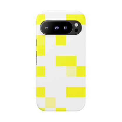 Yellow Pixel Grid -  Phone Case