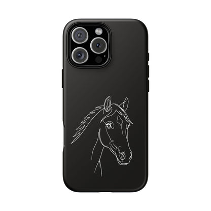 Horse Portrait Sketch - Tough Phone Case