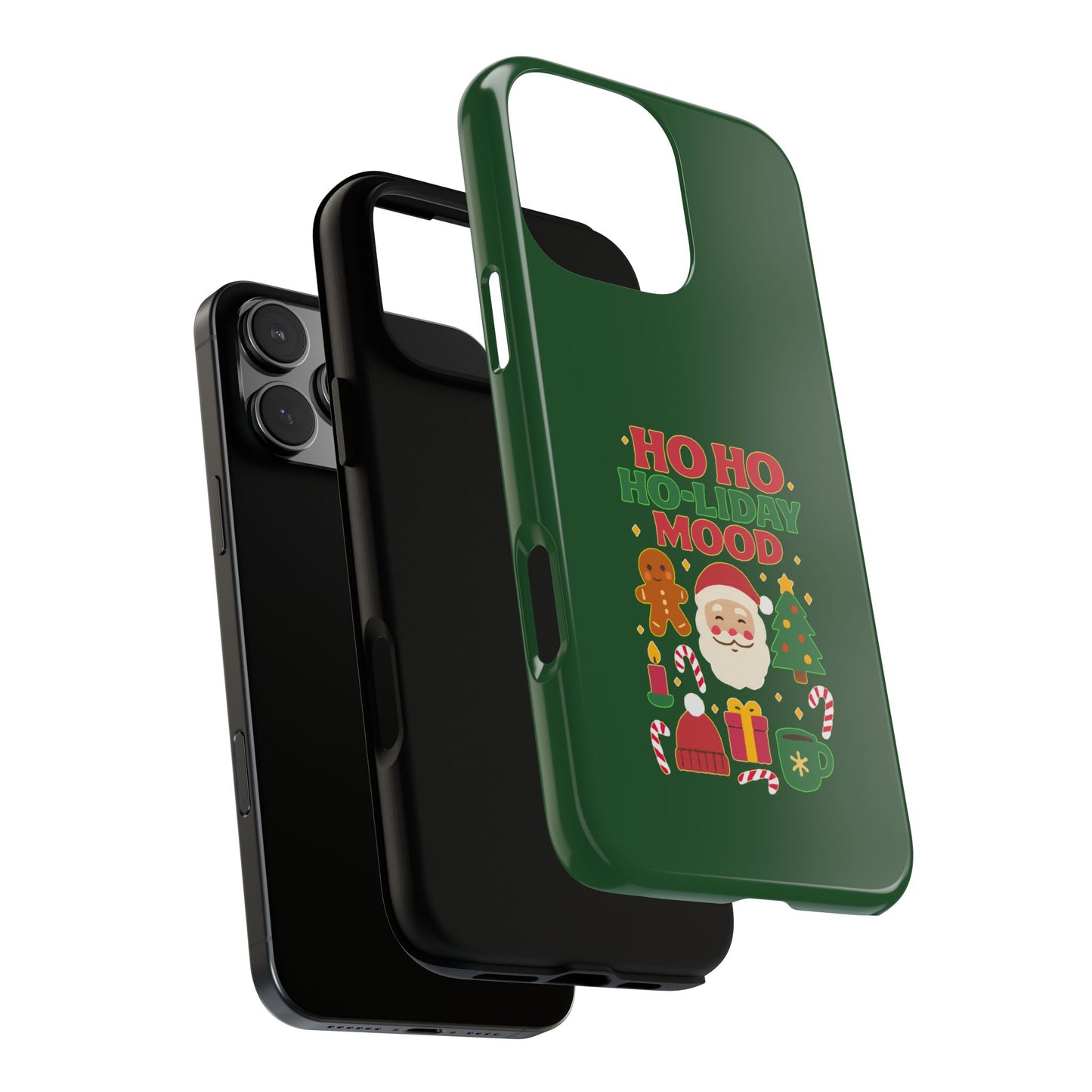 Christmas Phone Case, Ho Ho Ho-liday Mood, Festive Phone Cover, Santa Christmas Accessory, Holiday Gift, Winter Vibes