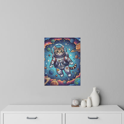 Astronaut Cat - Wall Decal