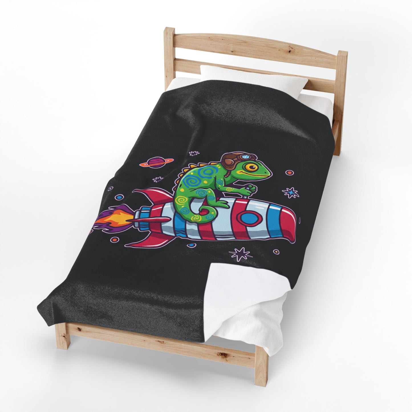 Cosmic Rider - Plush Blanket