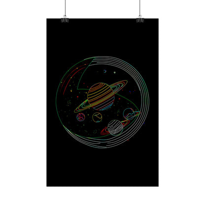 Galactic Rolled Posters, Space Wall Art, Planetary Decor, Astronaut Gift, Astronomy Print