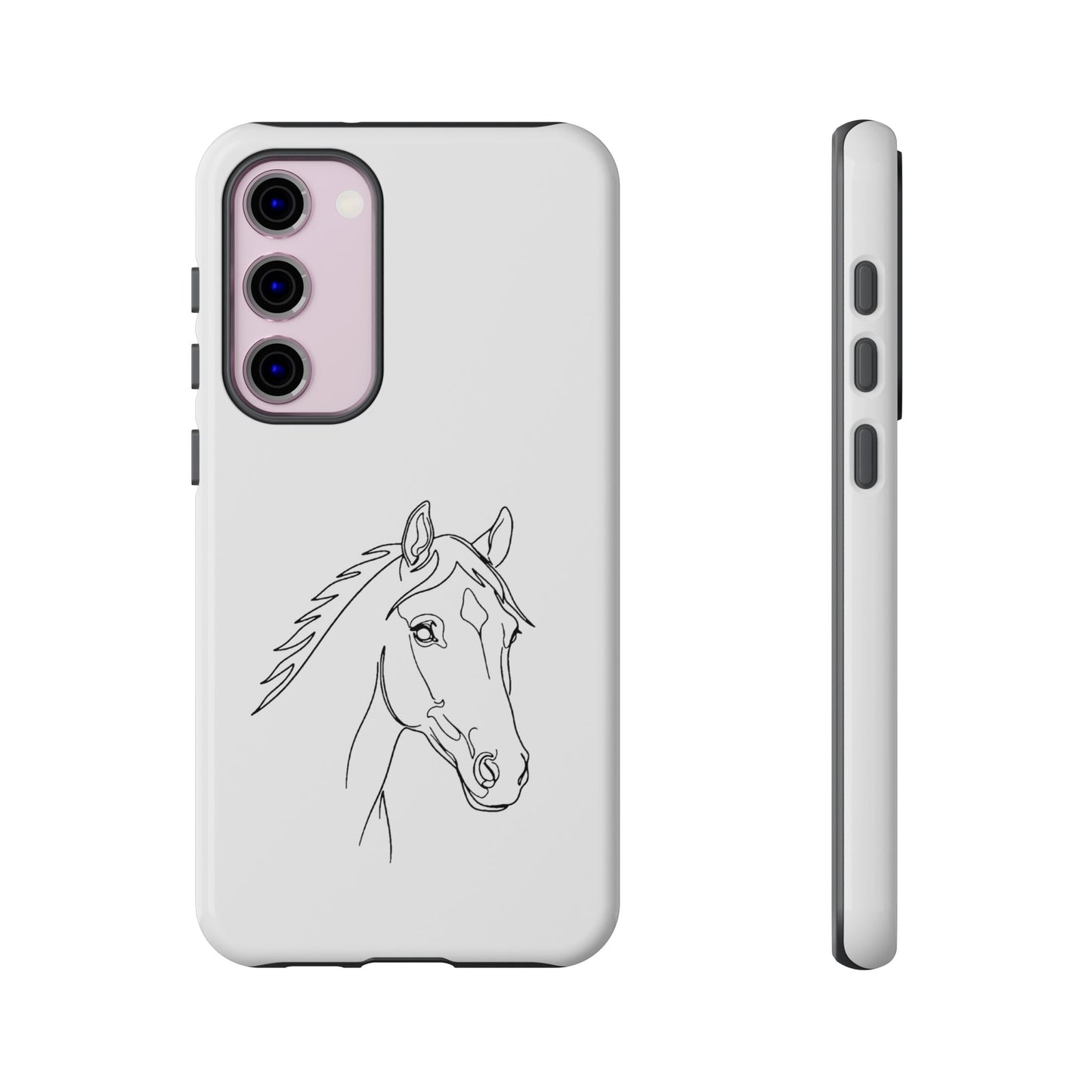 Horse Portrait Sketch - Tough Phone Case