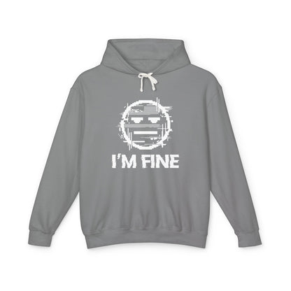 I’m Fine Glitched Smiley - Hoodie