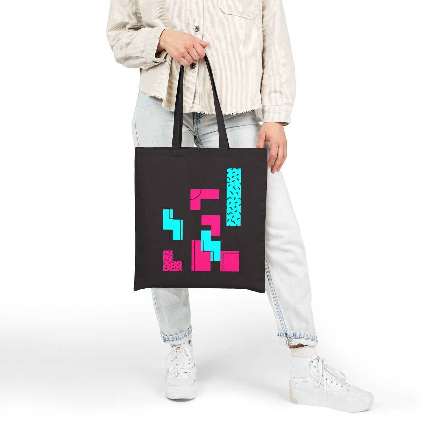 Retro Geometric Vibes - Tote Bag