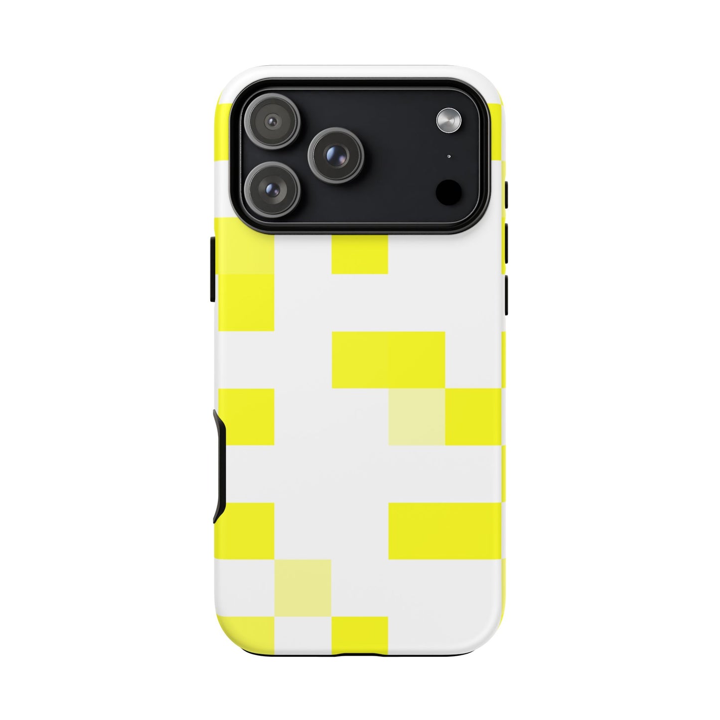 Yellow Pixel Grid -  Phone Case