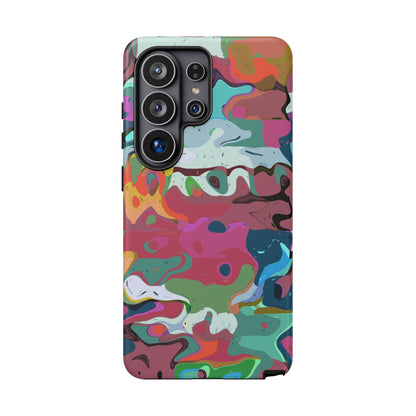 Colorful Abstract Marble - Phone Case