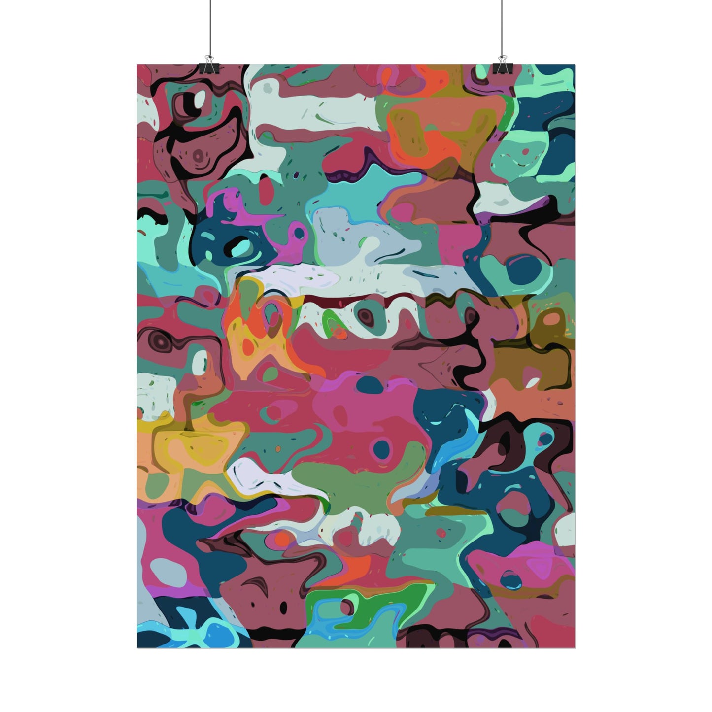 Colorful Abstract Marble - Poster