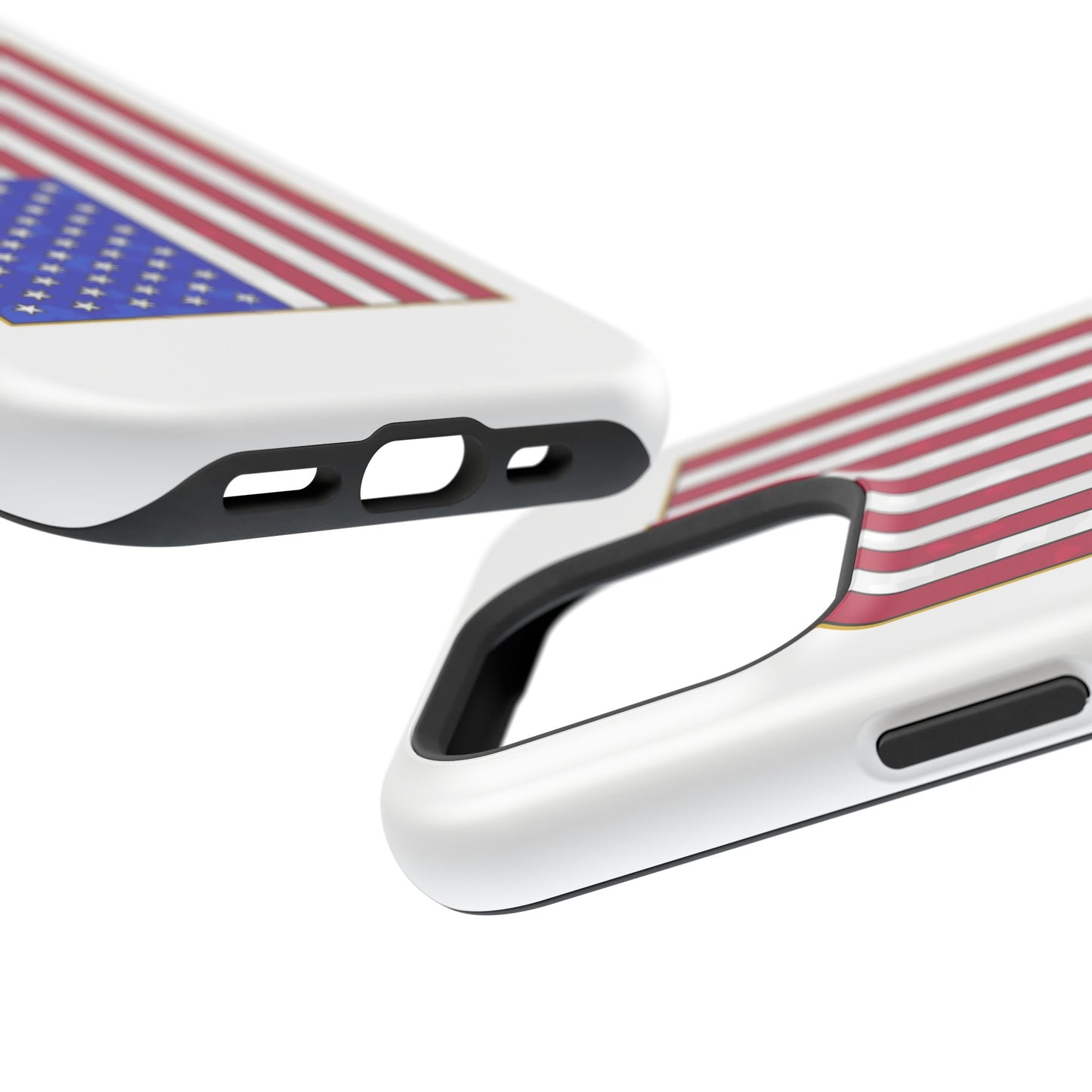 New Glory American Flag (Gold Edge Edition) - Magnetic Phone Case