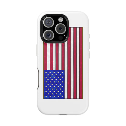 New Glory American Flag (Gold Edge Edition) - Magnetic Phone Case