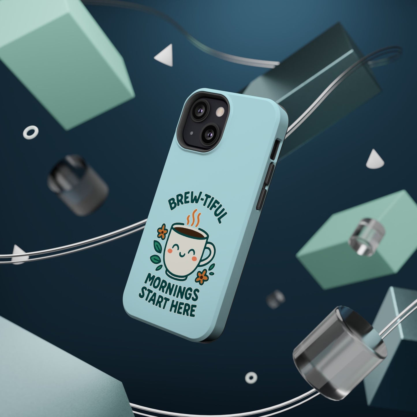Brew-tiful Mornings Start Here - Magnetic Phone Case