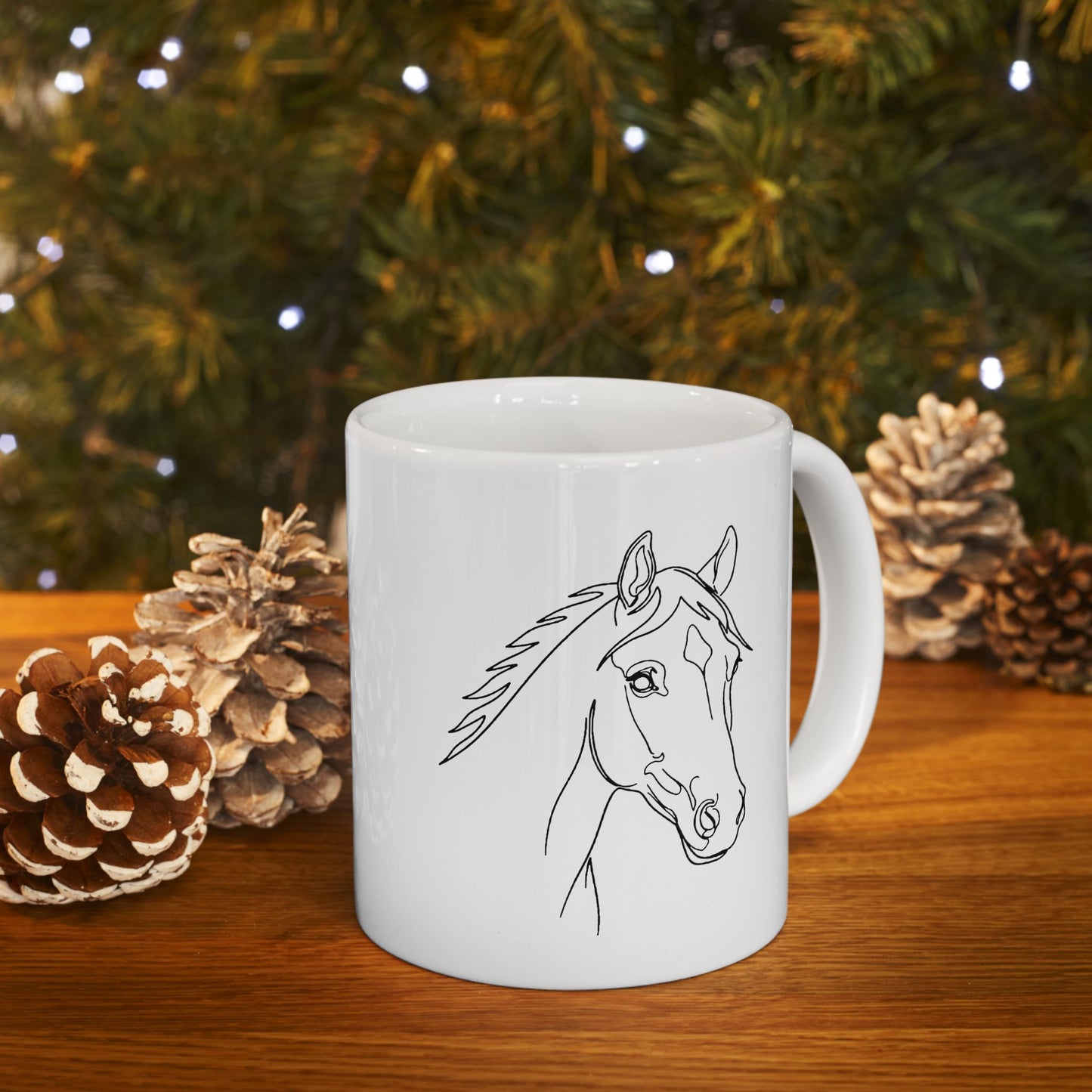 Horse Portrait Sketch - Ceramic Mug