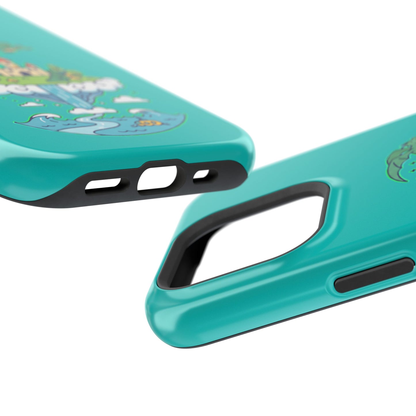 Floating Castle Dragon - Magical Fantasy Island - Magnetic Phone Case