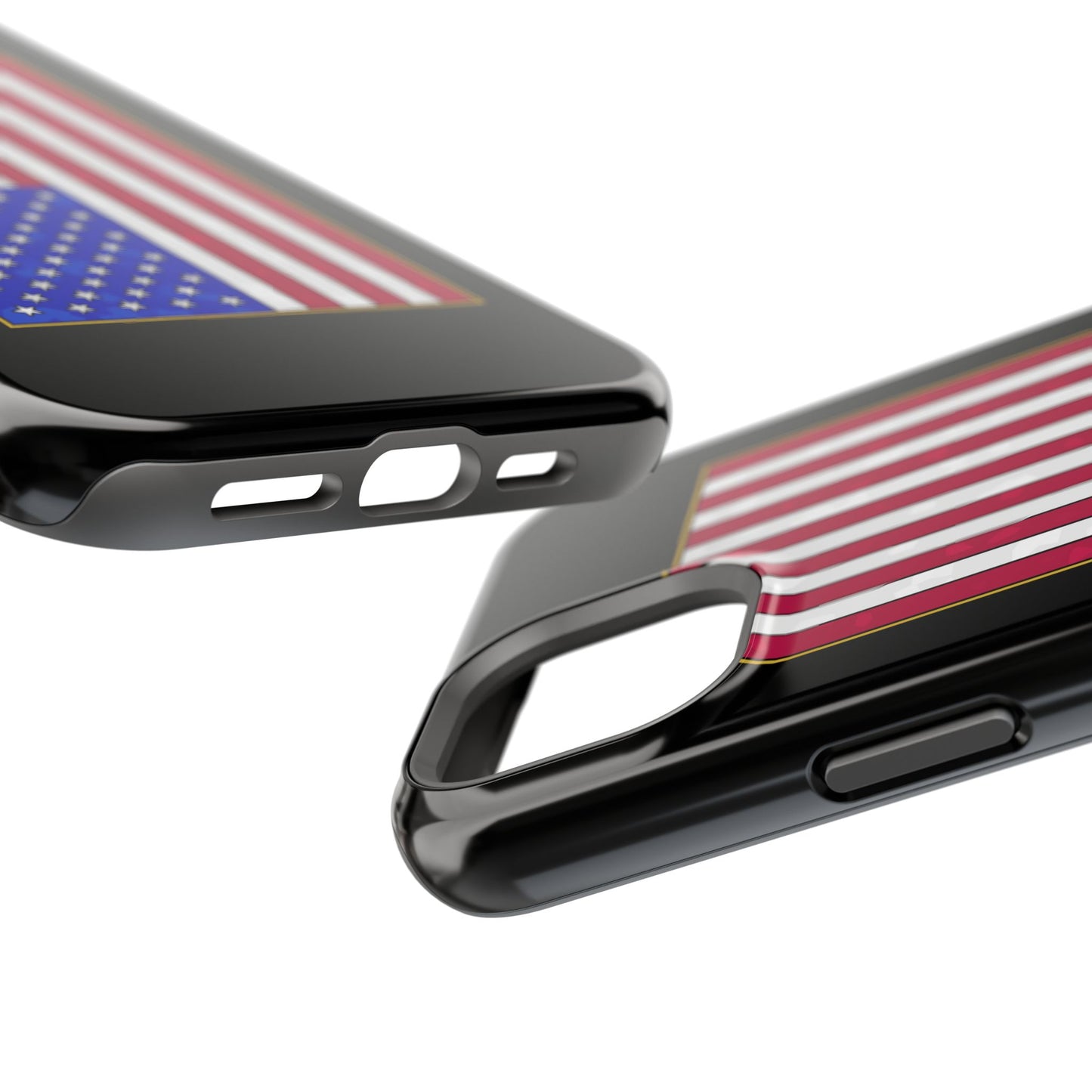New Glory American Flag (Gold Edge Edition) - Magnetic Phone Case
