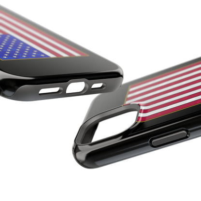 New Glory American Flag (Gold Edge Edition) - Magnetic Phone Case