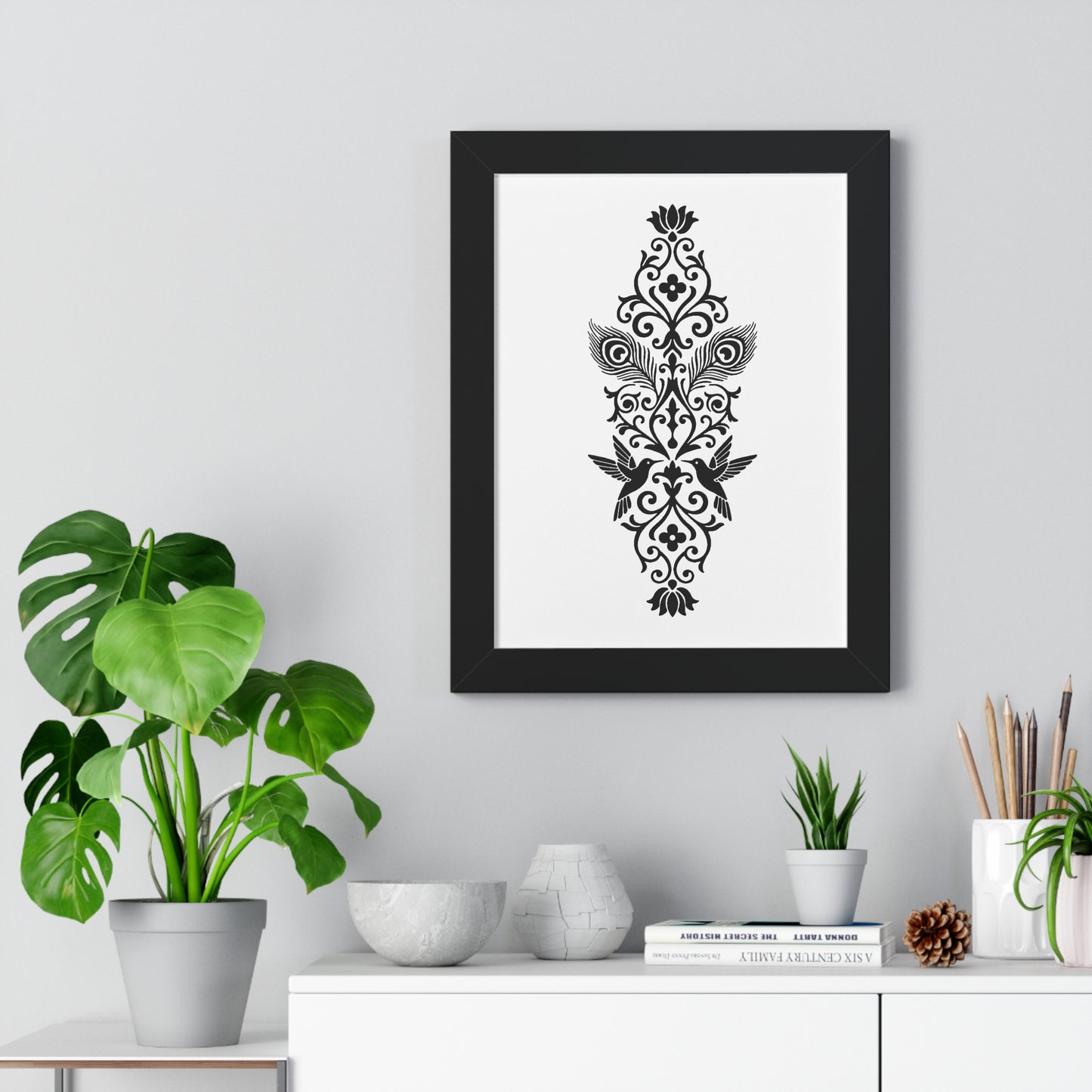 Hummingbird Soulmates - Framed Poster