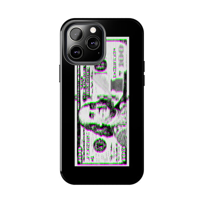 100 Dollars Bill - Green/Magenta Glitch - Phone Case