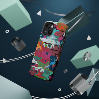 Colorful Abstract Marble - Magnetic Phone Case