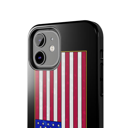 New Glory American Flag (Gold Edge Edition) - Phone Case