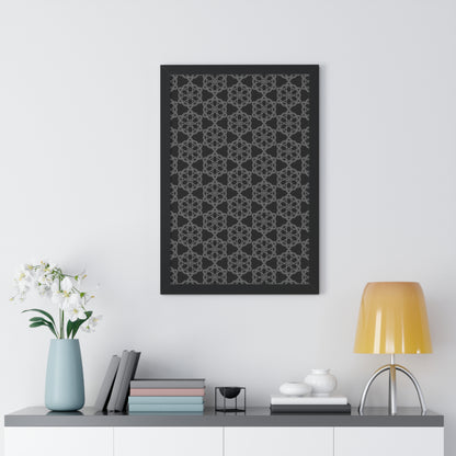 Geometric Sacred Flower - Framed Poster