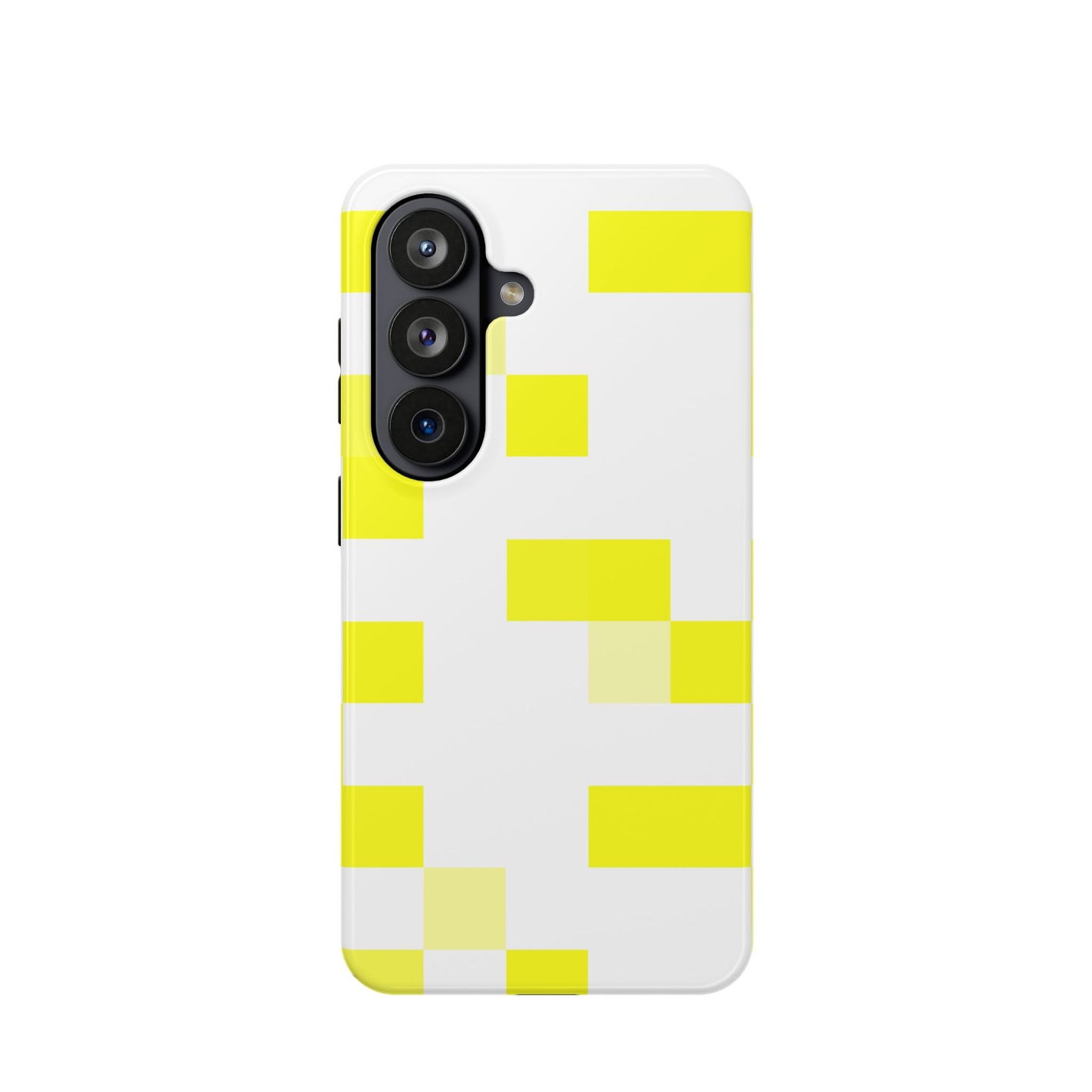 Yellow Pixel Grid -  Magnetic Phone Case