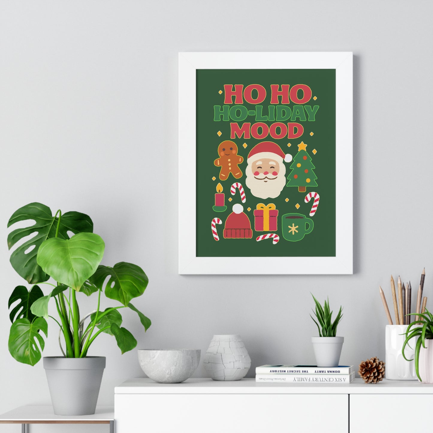 Ho Ho Ho-liday Mood - Framed Poster