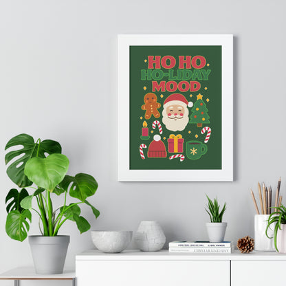 Ho Ho Ho-liday Mood - Framed Poster