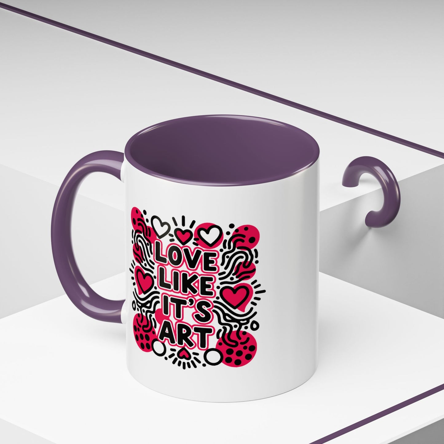 Love Like It’s Art - Color Accent Mug