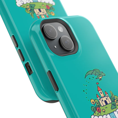 Floating Castle Dragon - Magical Fantasy Island - Magnetic Phone Case