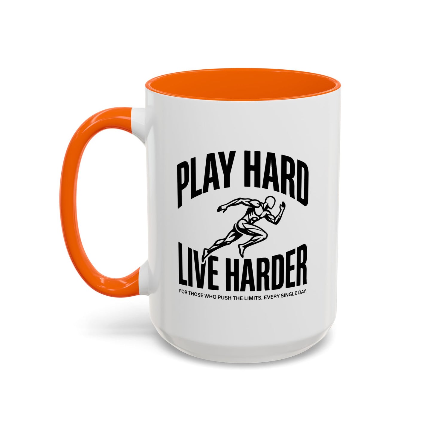 Play Hard / Live Harder - Color Accent Mug