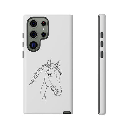 Horse Portrait Sketch - Tough Phone Case