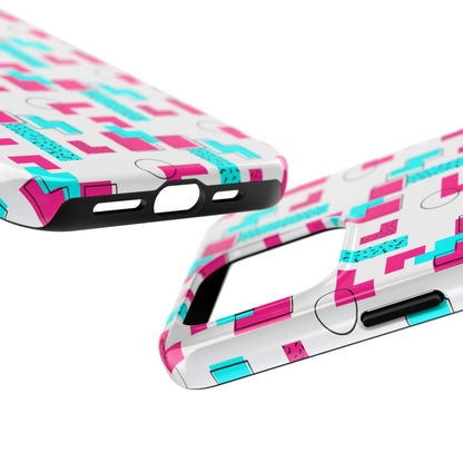 Retro Geometric Vibes - Phone Case