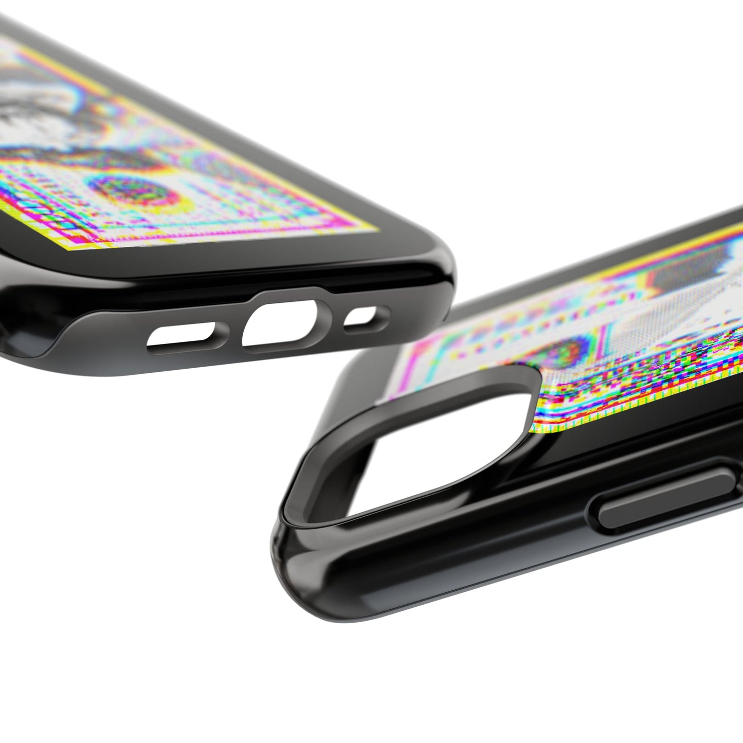 100 Dollars Bill - Neon Color Explosion - Magnetic Phone Case