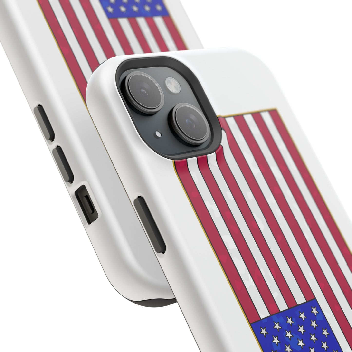 New Glory American Flag (Gold Edge Edition) - Magnetic Phone Case