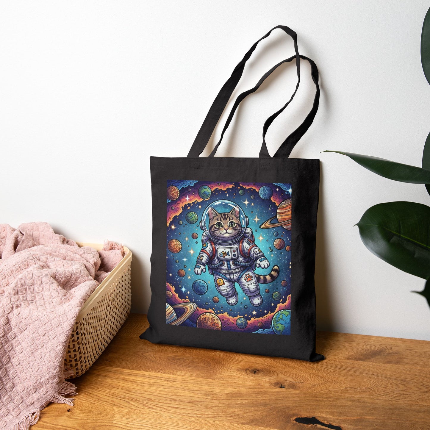 Astronaut Cat - Canvas Tote Bag