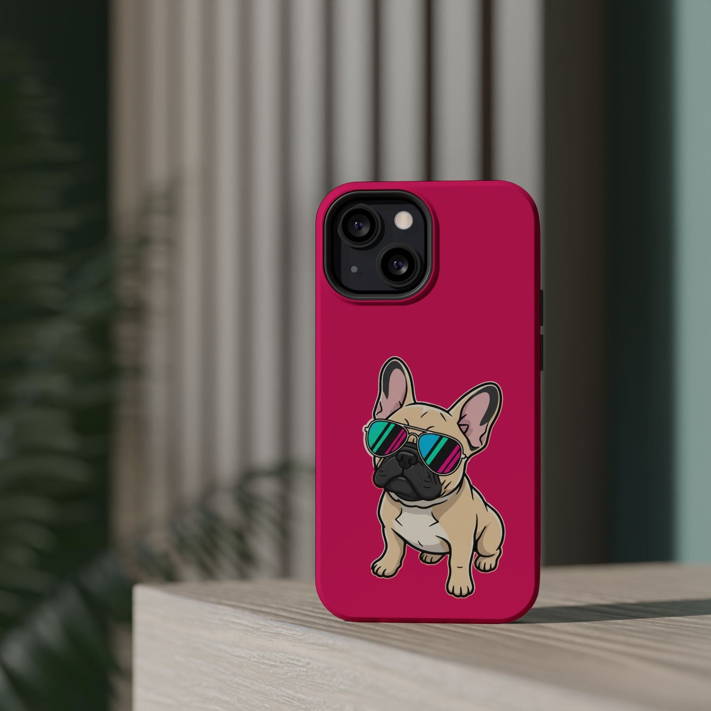 French Bulldog with Sunglasses - Magnetic Phone Case