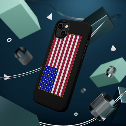 New Glory American Flag (Gold Edge Edition) - Magnetic Phone Case