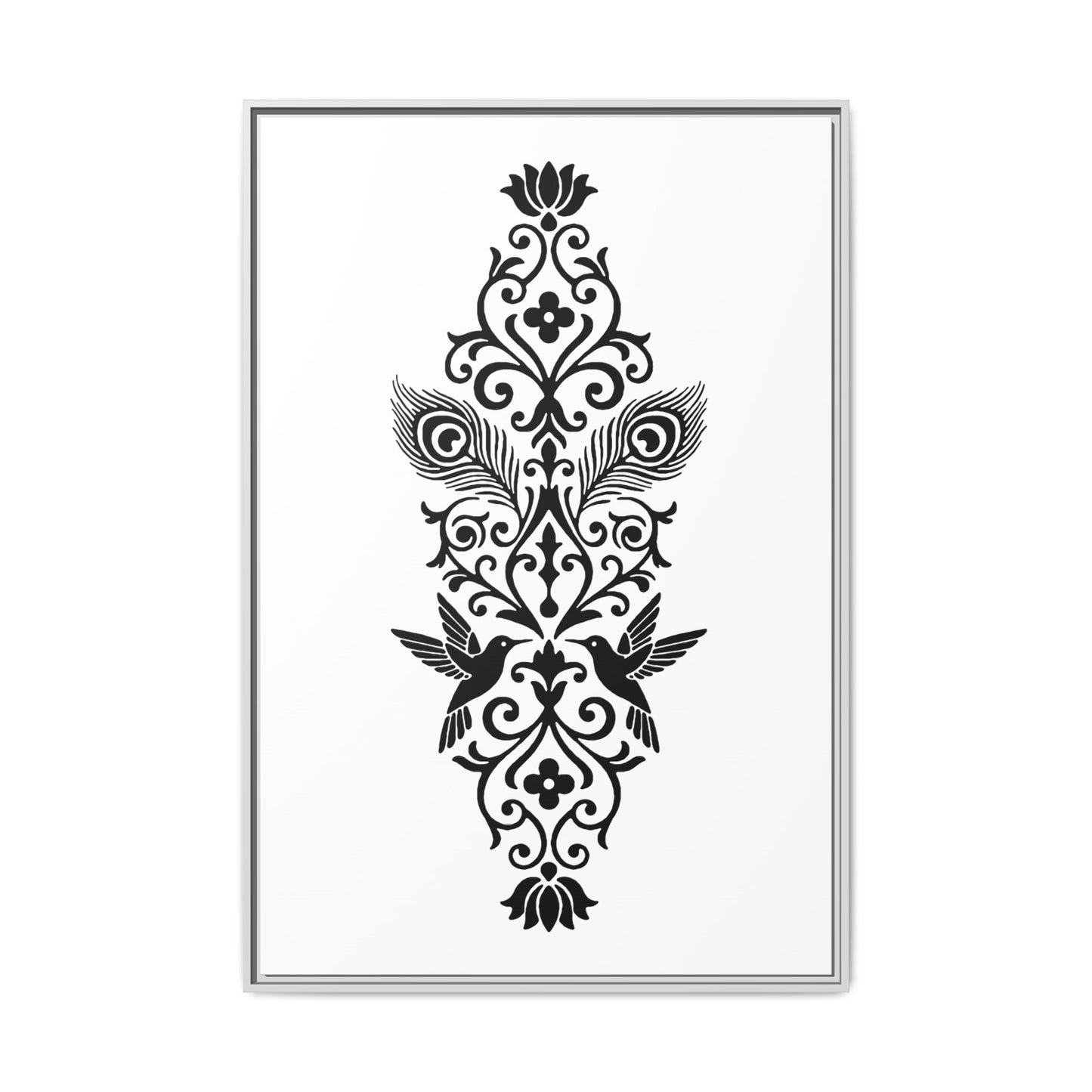 Hummingbird Soulmates - Framed Canvas