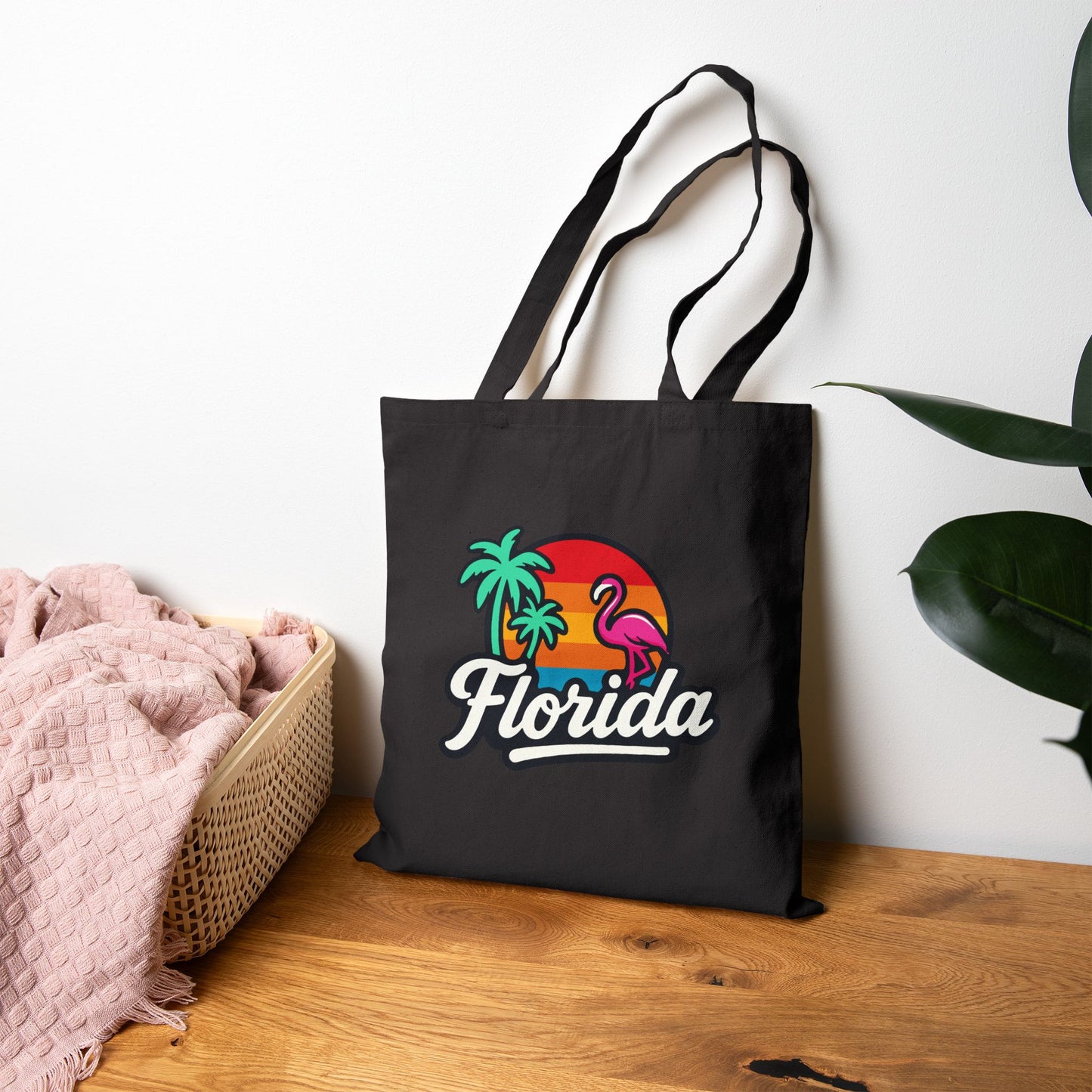 Florida Sunset Palm - Tote Bag