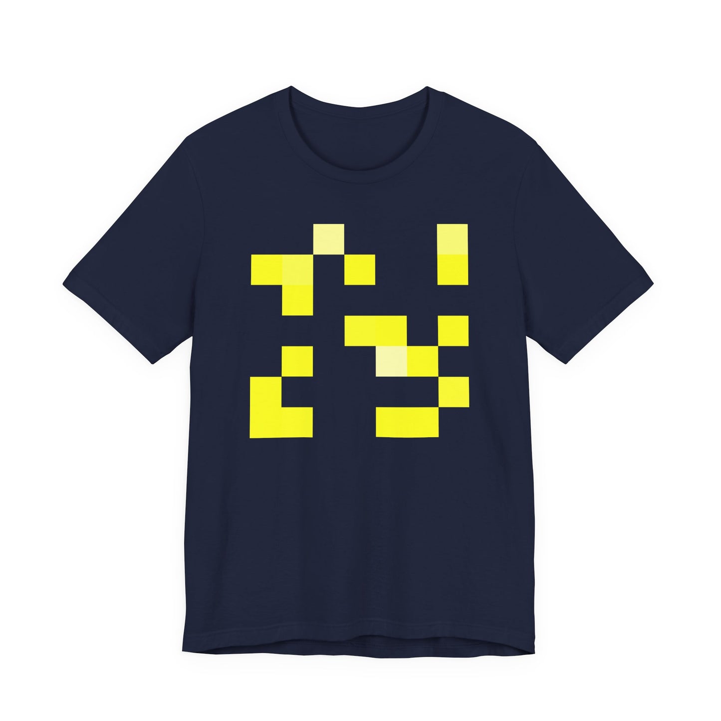 Yellow Pixel Grid - T‑Shirt