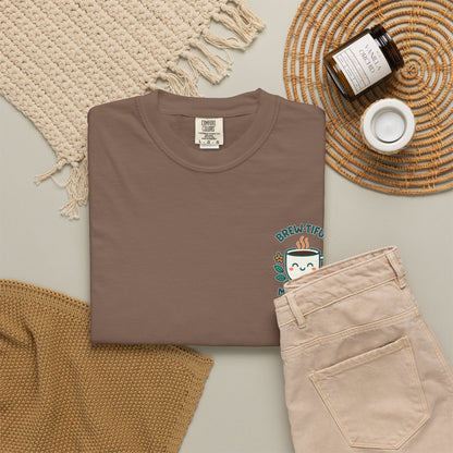 Brew-tiful Mornings Start Here - T-Shirt