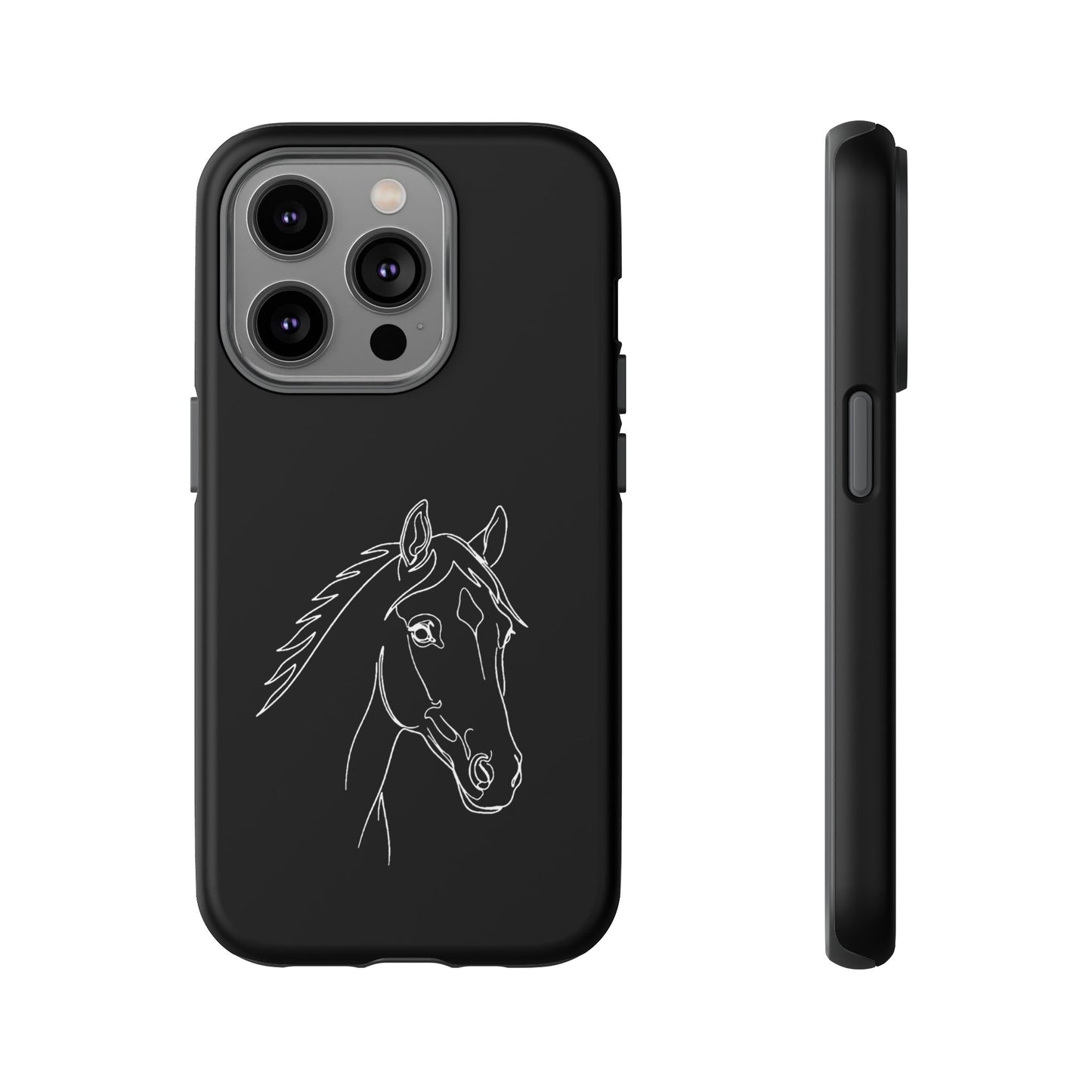 Horse Portrait Sketch - Tough Phone Case