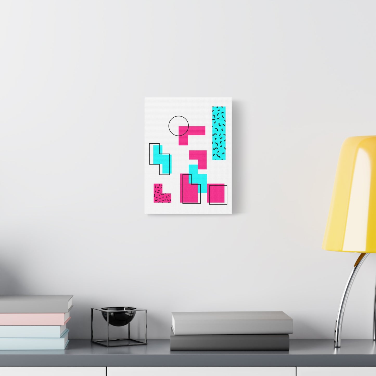 Retro Geometric Vibes - Canvas