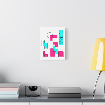 Retro Geometric Vibes - Canvas