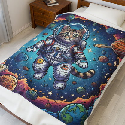 Astronaut Cat - Blanket