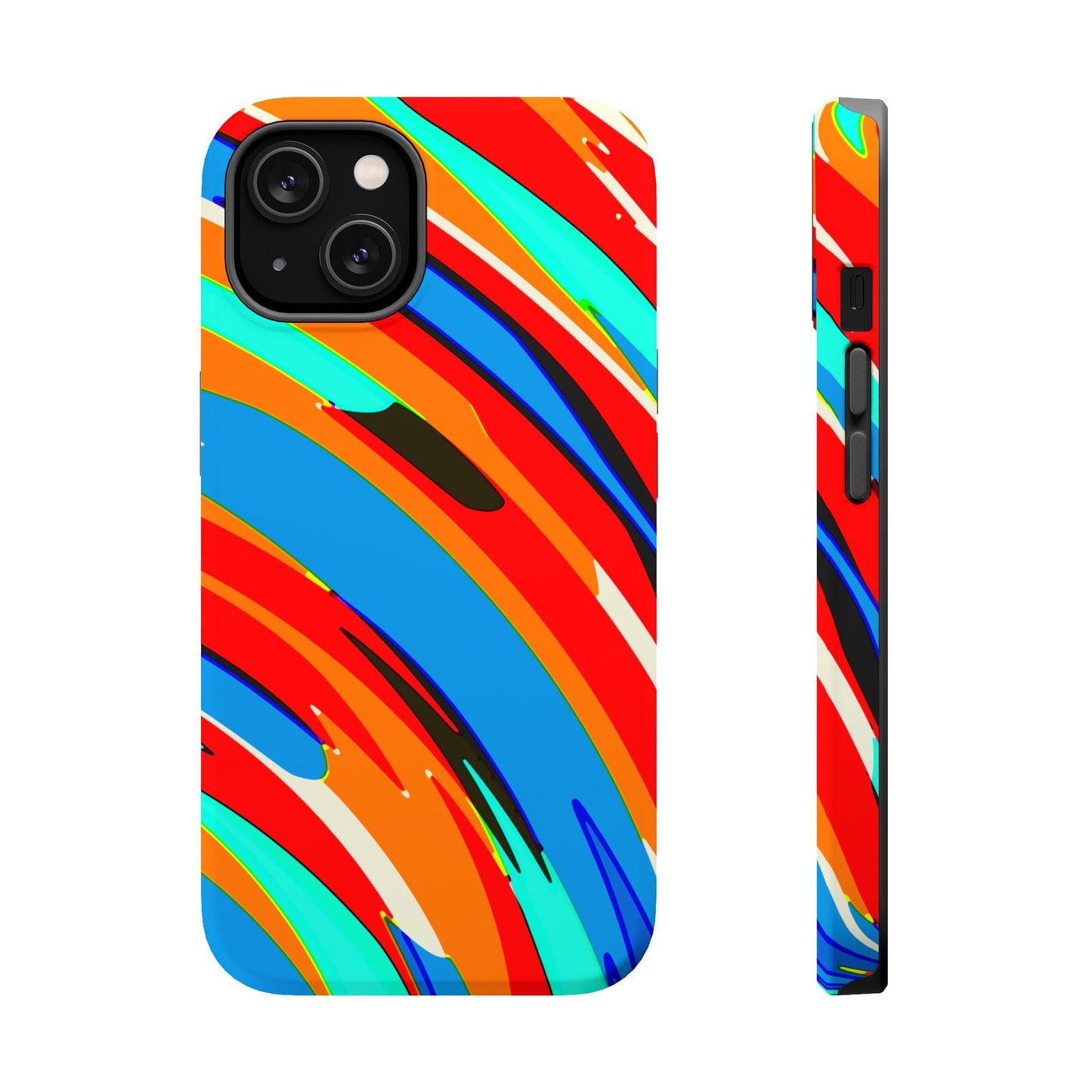 Abstract Rainbow Swirl Arc - Magnetic Phone Case