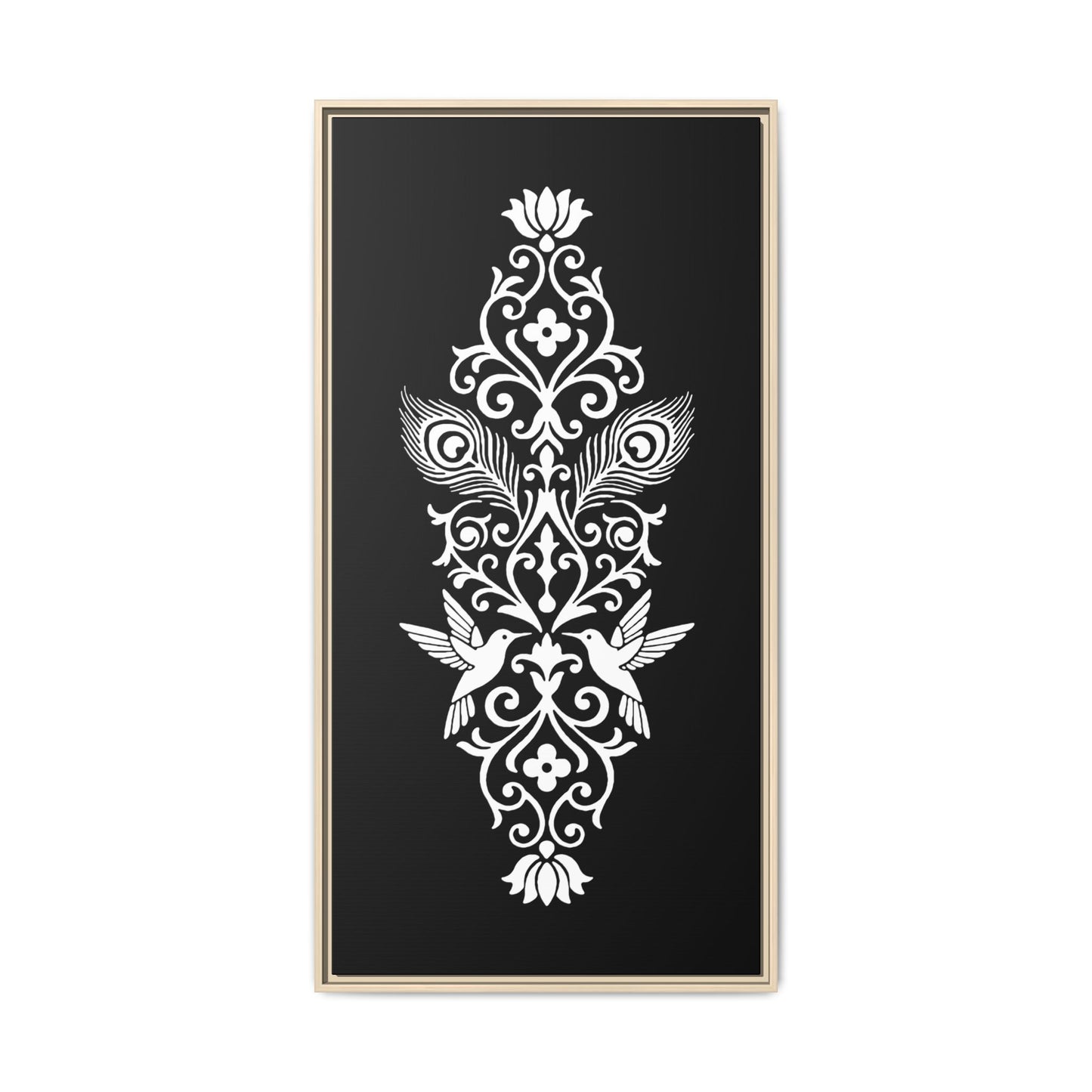 Hummingbird Soulmates - Framed Canvas