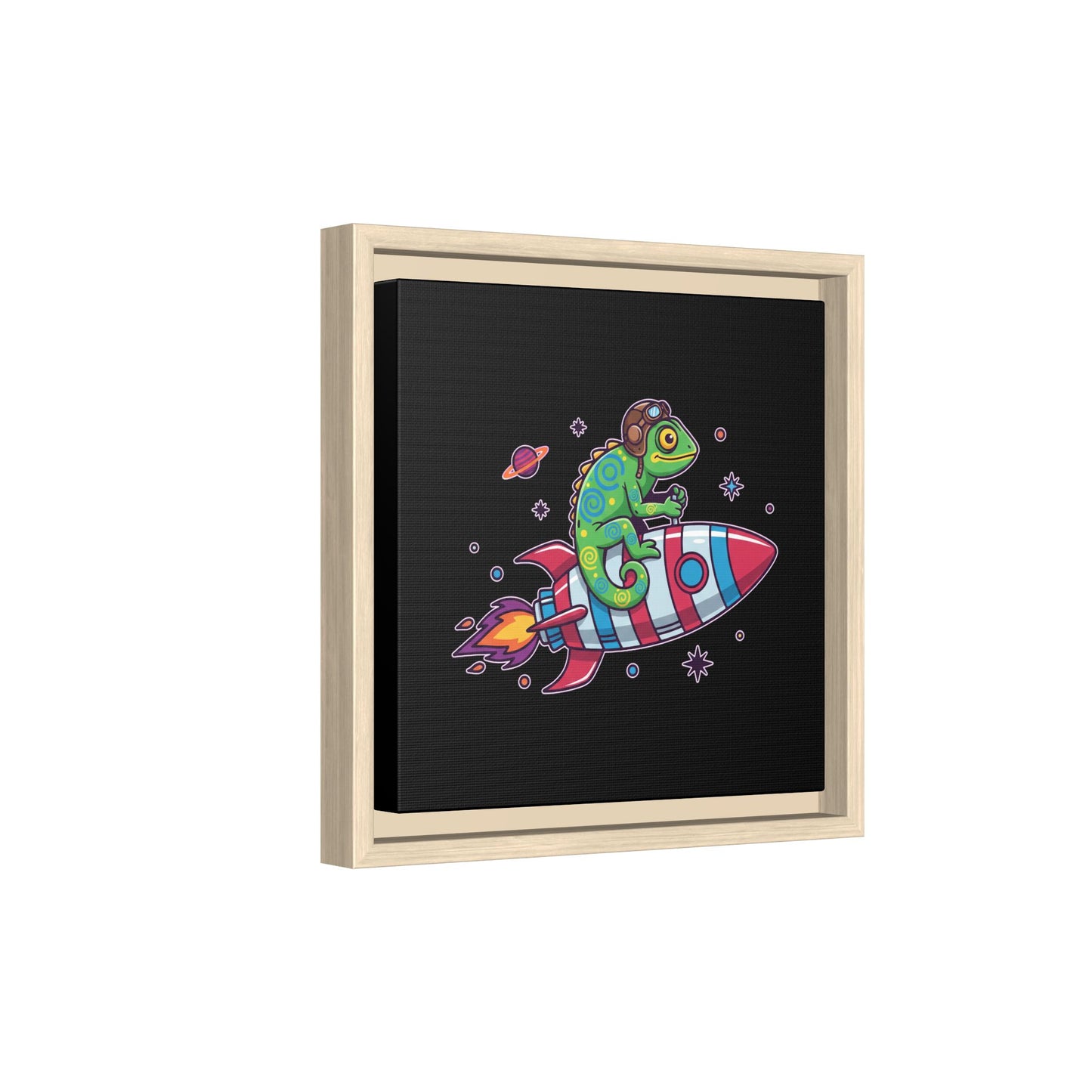 Cosmic Rider - Framed Canvas